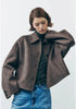 DAMEN ÜBERGANGSJACKE IM KLASSISCHEN STIL | DICKES WÄRMENDES MATERIAL